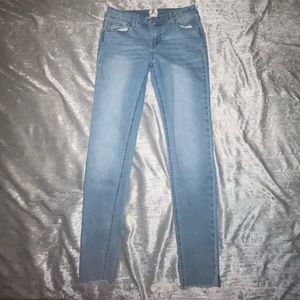 Light wash jeans